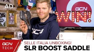 Selle Italia SLR Boost Road Bike Saddles  GCN Tech Unboxing [upl. by Annayd]