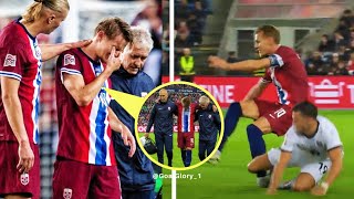 Martin Odegaard injury against Austria [upl. by Bogie738]