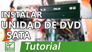 Cómo instalar un lector de DVD SATA interno a una PC [upl. by Ardnaz]