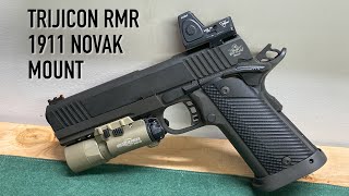 Trijicon RMR Novak Dovetail Mount for 1911 Install Video [upl. by Anisor]