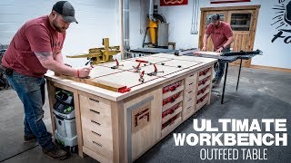 Ultimate Workbench  Table Saw Outfeed Table  Woodworking Project [upl. by Lombardi]