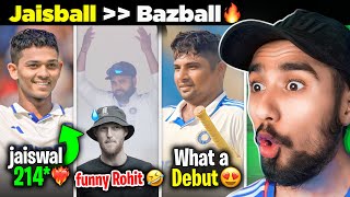 BAZBALL KA THE END 😂 Yashasvi Jaiswal 214 runs 😍  Sarfaraz Test Debut 🥹  IND vs ENG [upl. by Wescott]