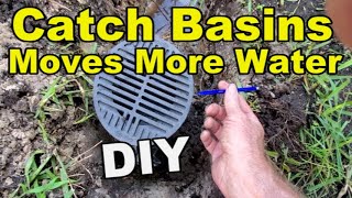 2 Catch Basin Collect MORE Water than 40 feet of French Drain [upl. by Ardeen]