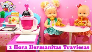 1 HORA DE VIDEO Bebés de Juguete HERMANITAS Naia y Alice  JUGUETES TOYS [upl. by Alhak536]