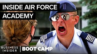 What New Air Force Cadets Go Through On Day One At The Academy  Boot Camp [upl. by Ydarb786]