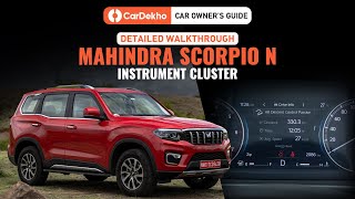 Mahindra Scorpio N 2022 Instrument Cluster  CarDekho Car Owners Guide [upl. by Evanne1]