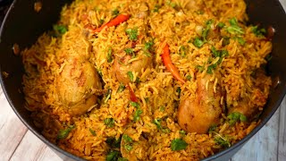 ONE POT CHICKEN amp RICE FOR BEGINNERS WITH TIPS amp TRICKS  CHICKEN PULAO [upl. by Jaquelyn]