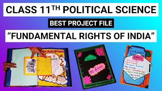 Class 11th Political Science Project File on quotFundamental Rights of Indiaquot  Amazing Creative Idea 2 [upl. by Timmy]