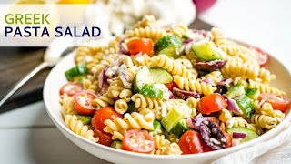 Greek Pasta Salad YouTube Final [upl. by Rramo]