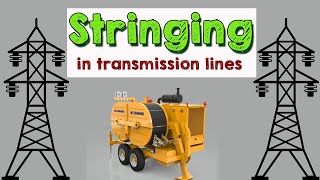 stringing in transmission lines [upl. by Alo723]