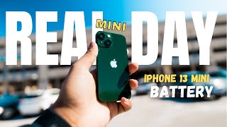 GREEN IPHONE 13 MINI  A PRODUCTIVE DAY IN THE LIFE BATTERY TEST 2022 [upl. by Baniaz]