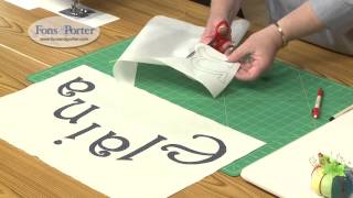 Sew Easy Lesson How to Make Fusible Applique Lettering [upl. by Annoek914]