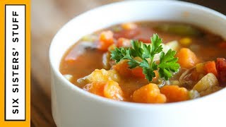 Detox Slow Cooker Loaded Vegetable Soup [upl. by Dicky]