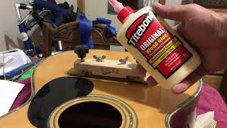 Blueridge Guitar Repair Part 2 Bridge Repair Set Up and Pickup Installation [upl. by Eedyah473]