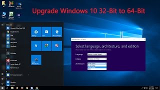 How to Upgrade Windows 10 32Bit to 64Bit Free [upl. by Dry]