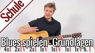 Blues spielen  Grundlagen  Gitarrenschule [upl. by Mohkos]