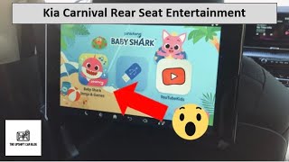 2022 Kia Carnival Rear Seat Entertainment Walkthrough and Review [upl. by Manus]