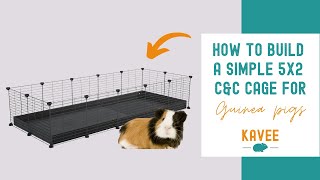 How to build a simple 5x2 CampC Cage for Guinea Pigs [upl. by Donadee25]