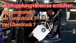 T3 Kupplung und Bremsflüssigkeit wechseln  entlüften am SYNCRO TDI vwt3syncroschrauberecke [upl. by Oniluap]