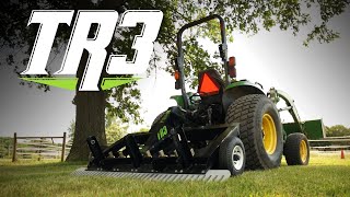 TR3 Rake  Arena Drag and Landscape Rake Tractor Attachment [upl. by Dayle138]