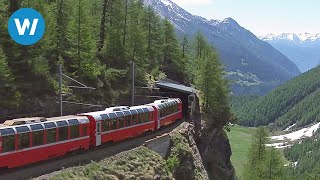 Worlds Most Beautiful Railway  The Bernina Express [upl. by Dlabihcra]