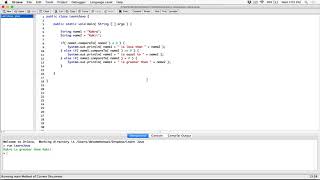 93 Comparing Strings compareTo method  Learn Java [upl. by Giusto]