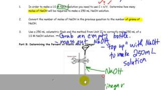 Lab Determining Percent of Acetic Acid in Vinegar [upl. by Rahm]