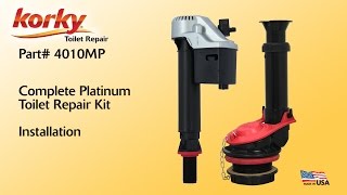 How to install a Complete Platinum Toilet Repair Kit by Korky [upl. by Aiehtela]