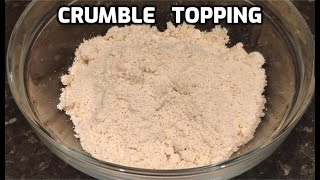 Perfect Crumble Topping  Crumble Recipe for any Fruit Pie  Crumb Topping  Homemade Food by Tania [upl. by Hendrika490]