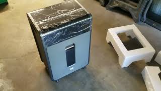 Review Tru Red 20 sheet HD shredder Part 1 [upl. by Gnap633]