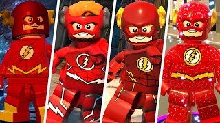 The Flash Evolution in LEGO Videogames wAll DLC [upl. by Asreht509]