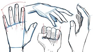 How to Draw HANDS and HAND POSES [upl. by Lebasy90]