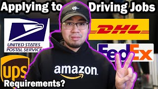 How To Get A Job As A Delivery Driver FedEx UPS Amazon [upl. by Jecho]