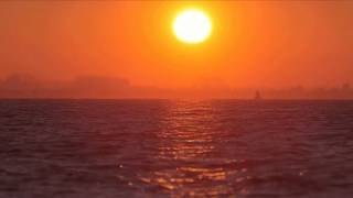 10 Hours Orange Sunset and Sea  Video amp Audio 1080HD SlowTV [upl. by Neau68]