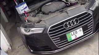 AUDI A6 VARTA BATTERY REPLACEMENT REGISTRATION amp BATTERY MATCHING [upl. by Bugbee]