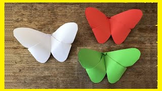 Cómo hacer una MARIPOSA 🦋 de Papel Paper Butterfly [upl. by Nitsur]