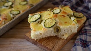 FOCACCIA SOFFICE PATATE E ZUCCHINE  Polvere di Riso [upl. by Einitsed]