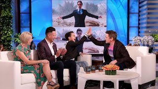 Robert Downey Jr Meets Young Fan Whose Life Was Changed by Iron Man [upl. by Yelyah]