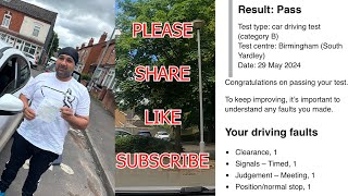 DALS ACTUAL DRIVING TEST  YARDLEY  BIRMINGHAM [upl. by Annodas]