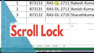 How to turn off Scroll lock in excel  Hindi [upl. by Klaus]