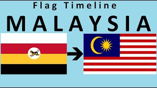 Historical Flags of Malaysia with National Anthem of Malaysian quotNegarakuquot [upl. by Farron830]