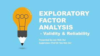 Exploratory Factor Analysis EFA  Part 5 Discriminant Validity amp Reliability [upl. by Aisemaj586]