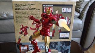 SciFi Revoltech No024 Iron Man Mk VI Review HD [upl. by Coriss]