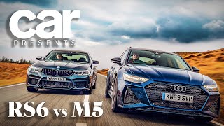 Audi RS6 vs BMW M5 Competition  TwinTest [upl. by Aenit]