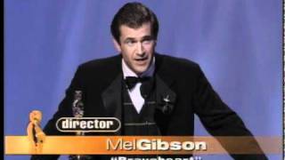 Mel Gibson ‪winning the Oscar® for Directing [upl. by Alika]