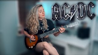 SHOOT TO THRILL  ACDC  Guitar Cover by Sophie Burrell [upl. by Rafaello]