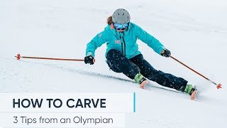 HOW TO CARVE  Ski better with these 3 TIPS [upl. by Hserus695]