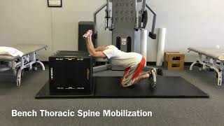 Bench Thoracic Spine Mobilization [upl. by Eirolav389]