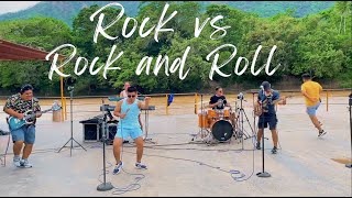 Viajando Con Los Mendez Parte 19  ROCK VS ROCK AND ROLL Tocando en el Rio Huallaga [upl. by Llevert679]