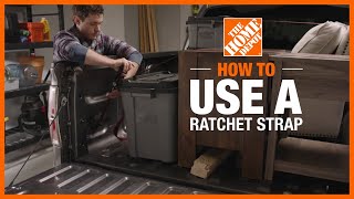 How to Use a Ratchet Strap  The Home Depot [upl. by Anaitak769]